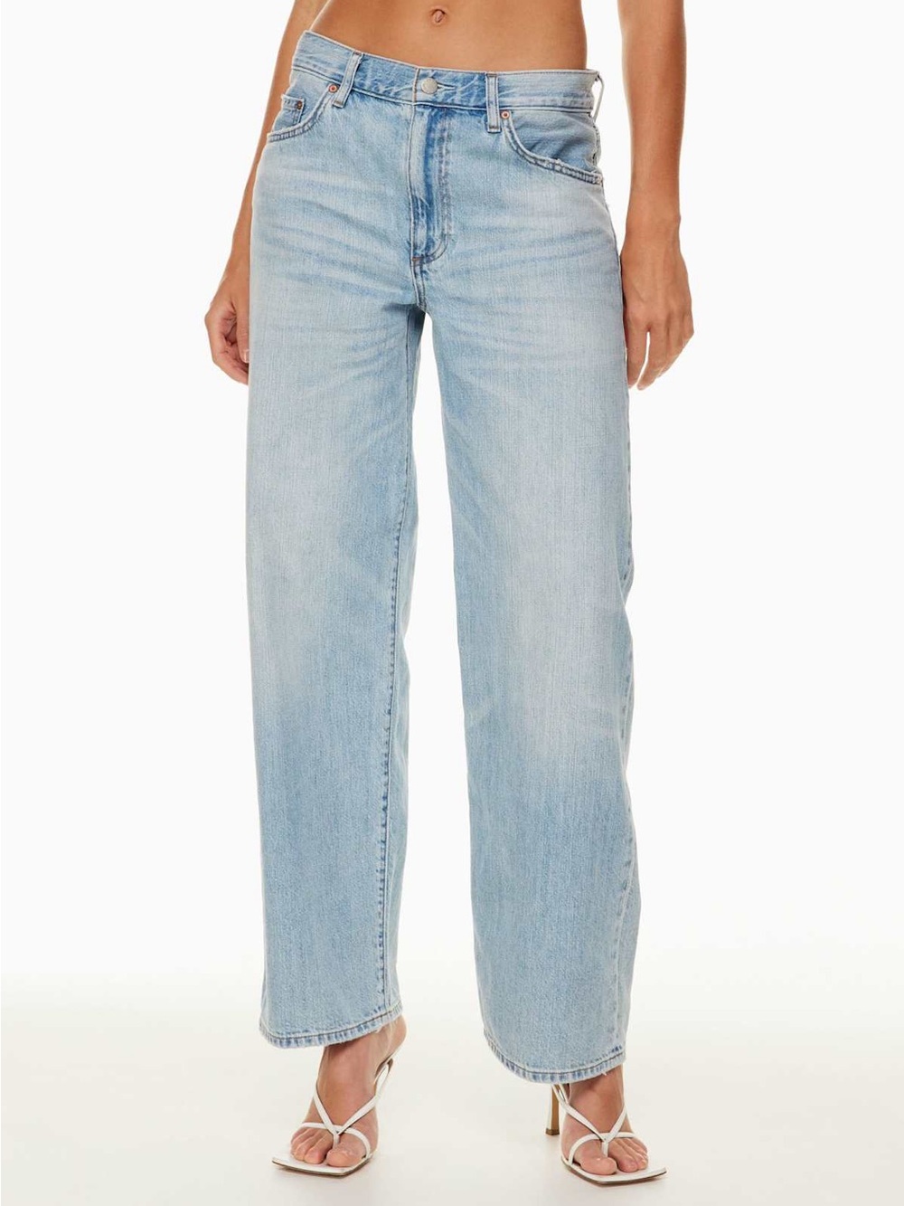 Denim Forum 90s Winona Lo-rise Light Blue Straight Leg Jeans